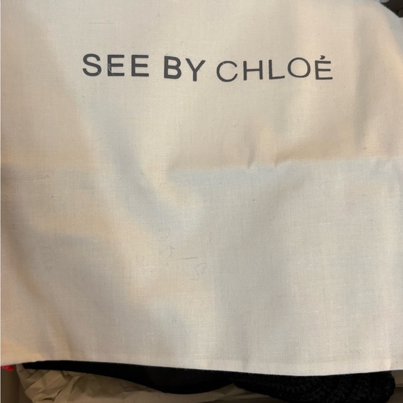 See by Chloe Suede and Knit Ankle Boot as 40 NWT w/ box and dusty extra laces - Picture 7 of 10